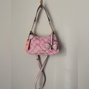 Viral Juicy Couture Chiffon Pink Lovely Bow Shoulder Bag